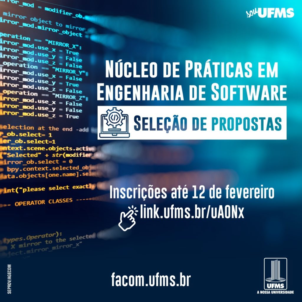 Núcleo recebe propostas para desenvolvimento gratuito de software UFMS