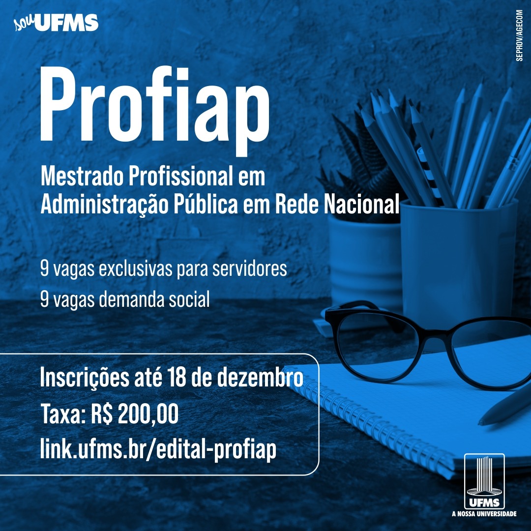 Inscrições para 850 vagas de mestrado e doutorado na UFMS terminam em 10 de  fevereiro