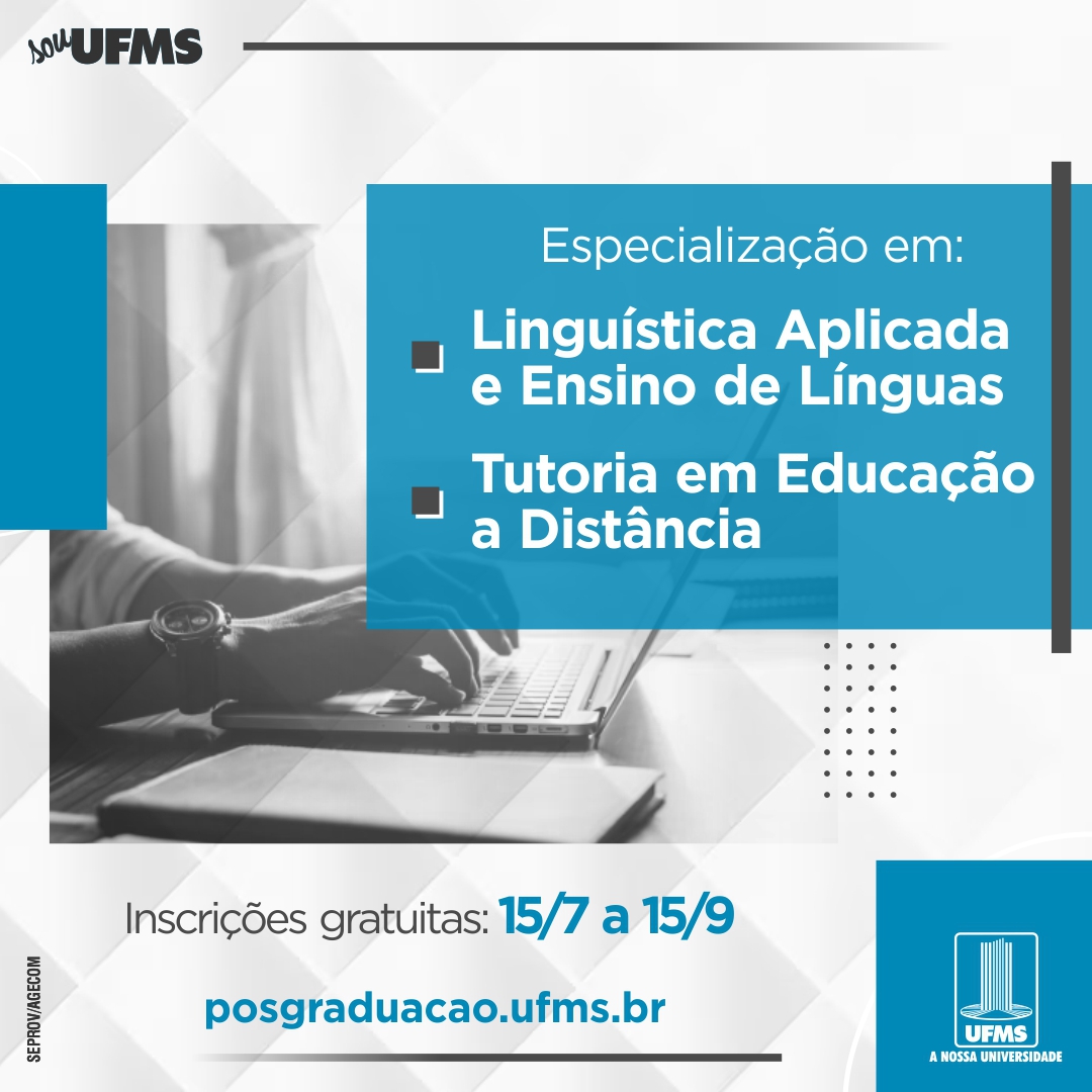 UFMS está com inscrições abertas para 57 cursos de mestrado e doutorado -  JD1 Notícias