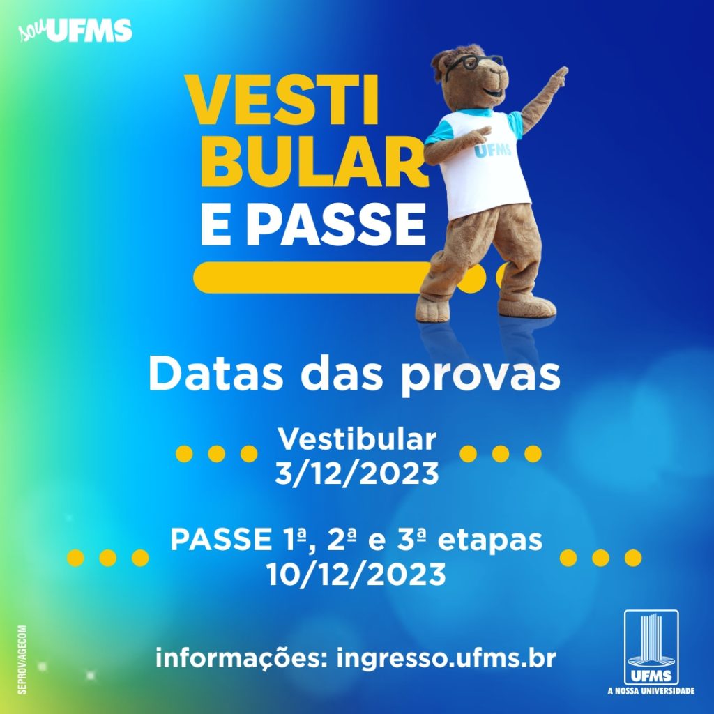 Conteúdos programáticos do Vestibular e PASSE 2024 estão disponíveis